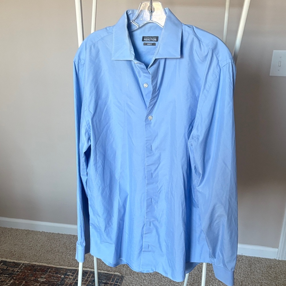 Kenneth Cole Sky Blue Men's Dress Shirt